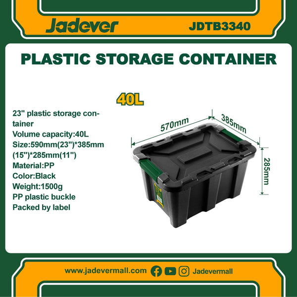 Plastic storage container 23" JDTB3340 | Company : Jadever | Origin : China