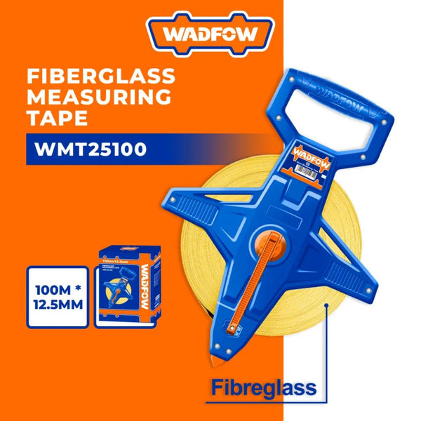 FIBREGLASS MEASURING TAPE 100m WMT25100 | Company: Wadfow | Origin: China