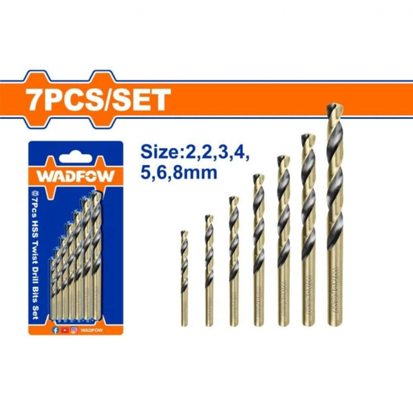 7 Pcs HSS twist drill  bits set- WTD3K01 | Company: Wadfow | Origin:chani