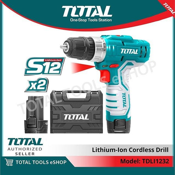 Lithium-Ion cordless drill 12V TDLI12208 | Company: Total | Origin: China