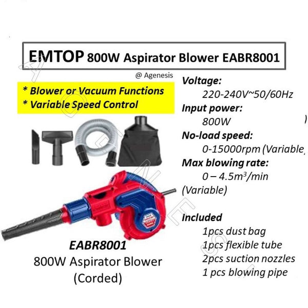 Air blower 800W EABR8001 | Company: Emtop | Origin: China