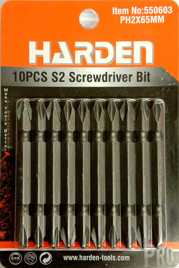 HARDEN 10PCS S2 Screwdriver Bit 550603 | Origin China