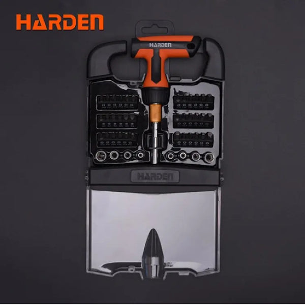 46Pcs Ratchet Screwdriver & Bits Set 551046 | Company: Harden | Origin: China