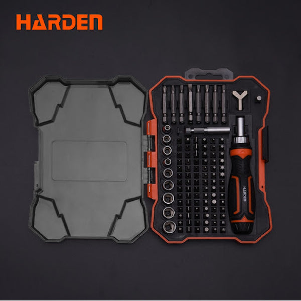 105Pcs Ratchet Screwdriver & Bits Set 551105 | Company: Harden | Origin: China