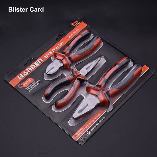 3Pcs Plier Set 560179 | Company : Harden | Origin: China