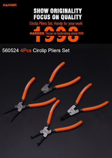 4Pcs Circlip Pliers Set  560524 | Company Harden | Origin China