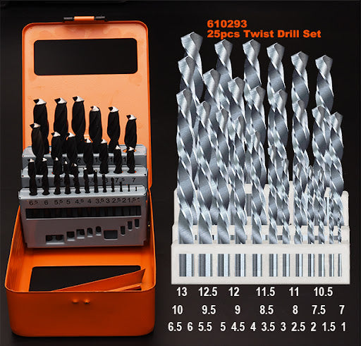 25Pcs Twist Drill Set 610293 | Company Harden | Origin China