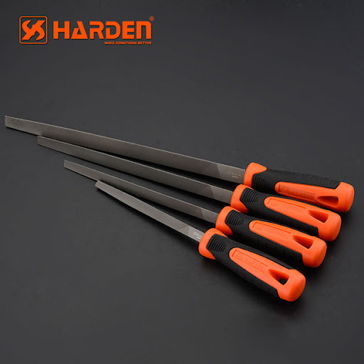 Triangular half smooth file with soft handle 610696 | Company Harden | Origin China