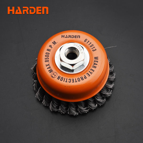 Cup Twist Wire Brush With Nut 611511  | Company Harden | Origin China