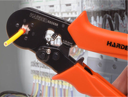 Square Ratchet Crimping Plier 660686  HS8 6-4  | Company Harden | Origin China