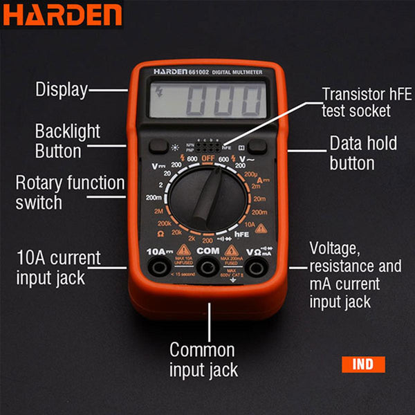 Digital Multimeter 661002 | Company Harden | Origin China