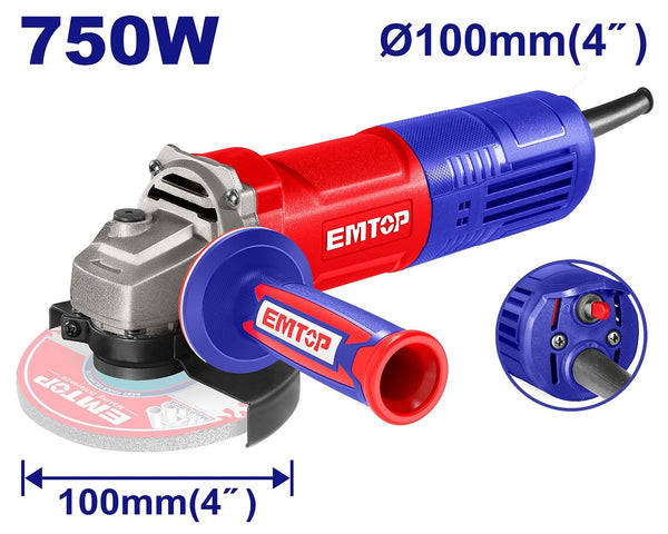 Angle Grinder 750W EAGR07542 | Company: Emtop | Origin: China