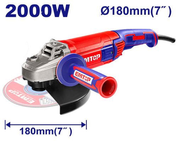 Angle Grinder 2000W  EAGR20073| Company: Emtop | Origin: China