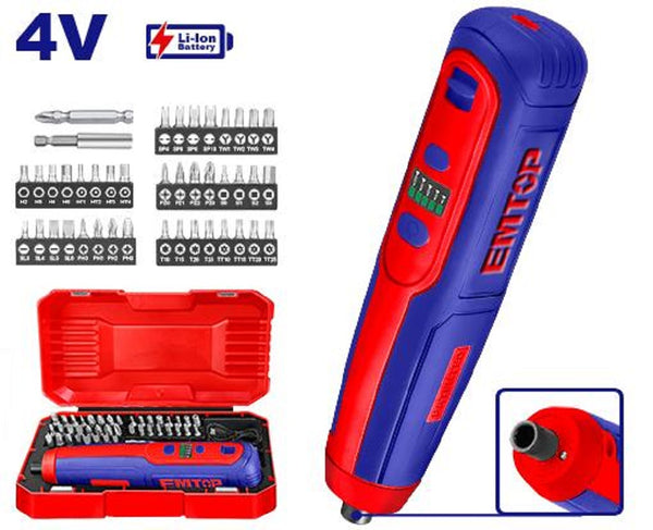 Lithium-Ion Cordless Screwdriver 20V ECSR0403 | Company: Emtop | Origin: China