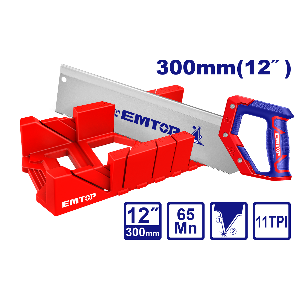 Mitre box & back saw set 12