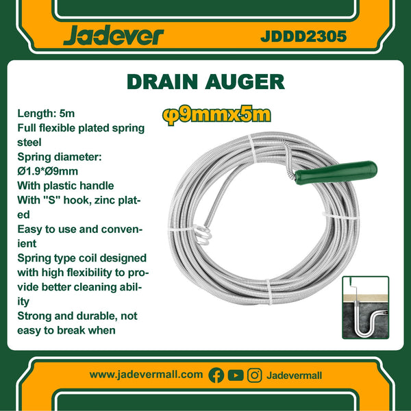 Drain auger JDDD2305  | Company : Jadever | Origin : China