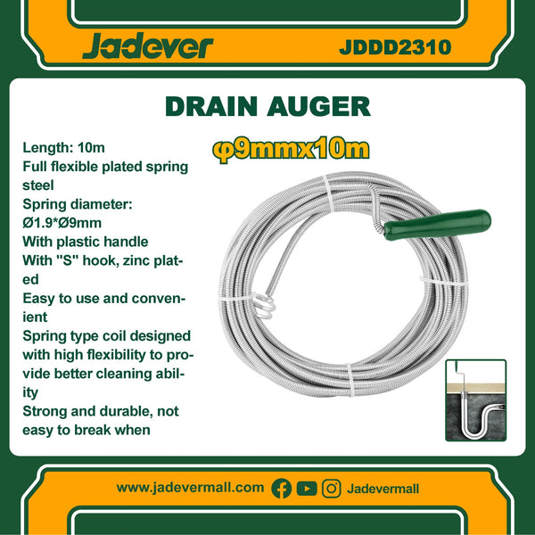 Drain auger JDDD2310 | Company : Jadever | Origin : China