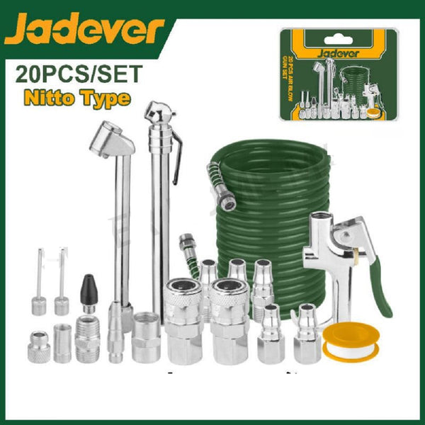 20 PCS AIR BLOW GUN SET JDQP9410 | Company : Jadever | Origin : China