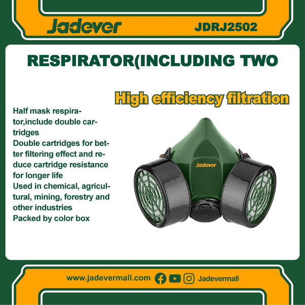 Respirator(Including  two cartridges) JDRJ2502   | Company : Jadever | Origin : China