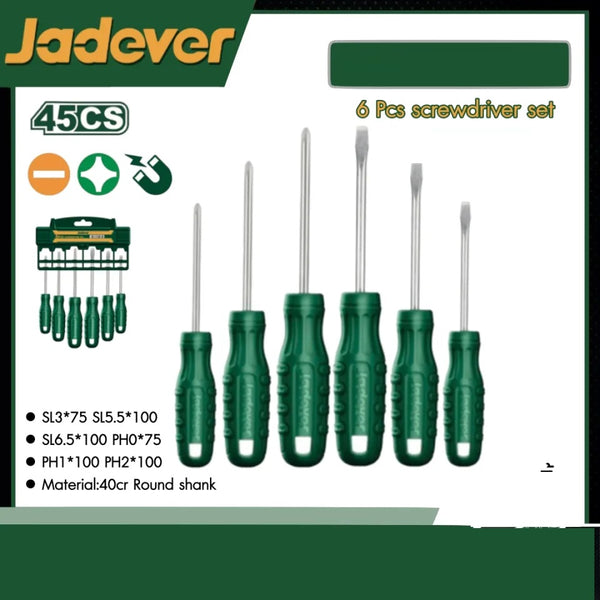 6 Pcs screwdriver set JDSS2206  | Company : Jadever | Origin : China