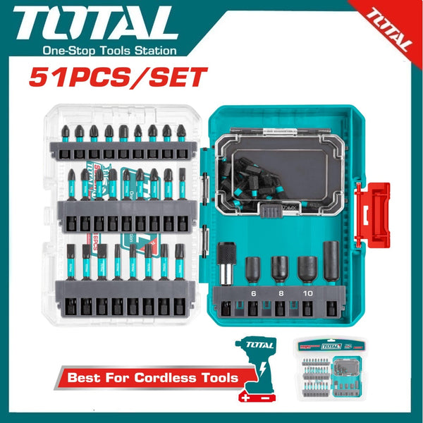 51Pcs Impact Screwdriver Bits Set TACSDL25106 | Company: Total | Origin: China