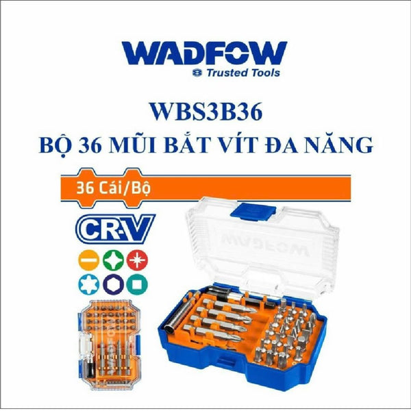 36 Pcs SCREWDRIVER BITS SET WBS3B36 | Company: Wadfow | Origin: China