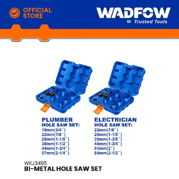 Bi-metal Hole Saw Set WKJ3495 | Company: Wadfow | Origin: China