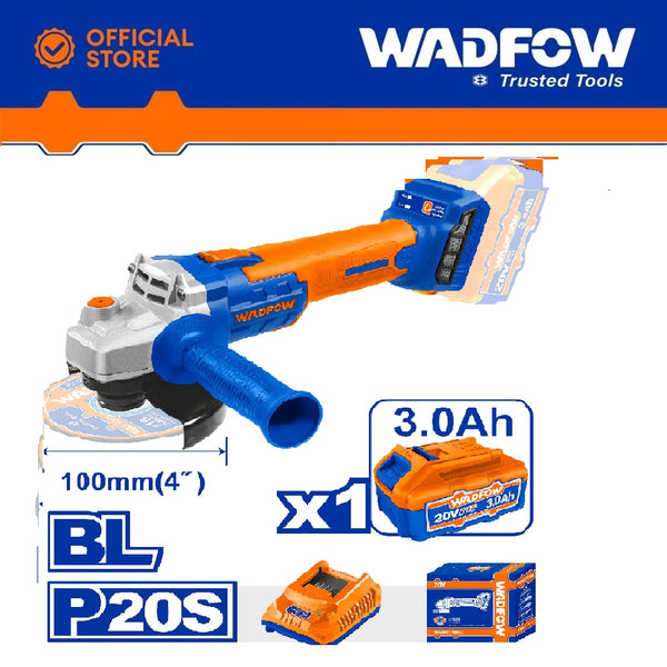 Cordless Angle Grinder 4" 20V WLAPM11 | Company : Wadfow | Origin : China