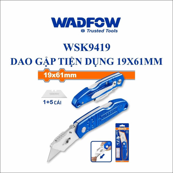 Snap Off Blade Knife 61mm*19mm WSK9419 | Company: Wadfow | Origin: China