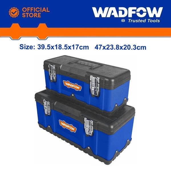 2Pcs Plastic & Steel Tool Boxes Set WTB6A02 | Company: Wadfow | Origin: China