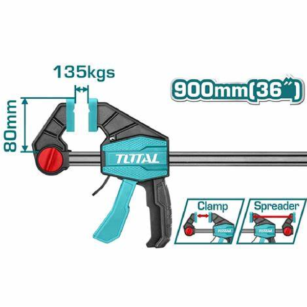 Quick bar clamps 36" THT1346803 | Company: Total | Origin: China