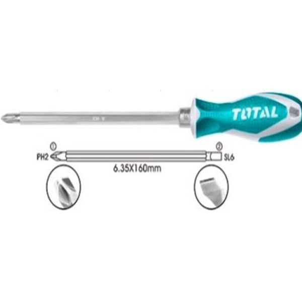 2 IN 1 Screwdriver set THT250206  |  Company: Total  |  Origin: China