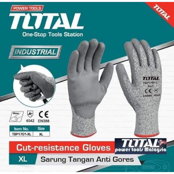 Cut-resistant gloves TSP1701-XL | Company: Total | Origin: China
