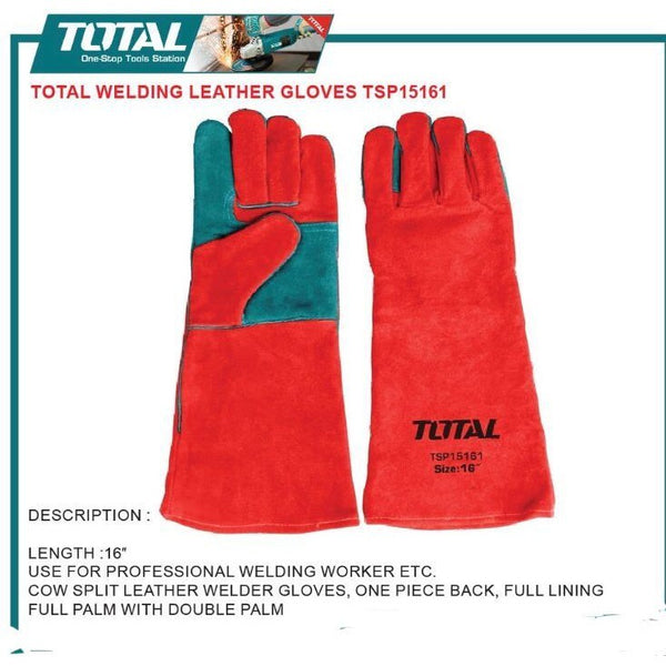 Welding leather gloves 16" TSP15161 | Company: Total | Origin: China