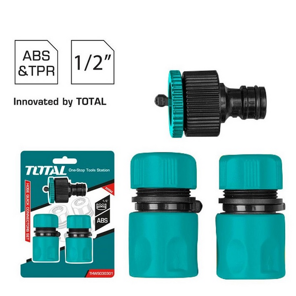 3pcs Hosequick connectors set THWS030301 | Company: Total | Origin: China
