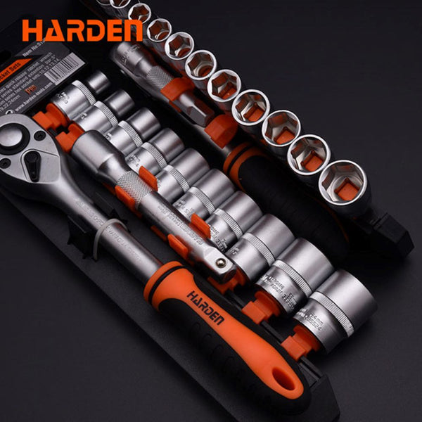 12Pcs SOCKETS SET 1/2" 510016 | Company : Harden | Origin: China