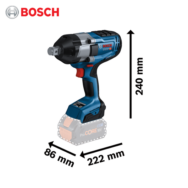 CORDLESS IMPACT WRENCH 3/4" GDS18V-1050H  |  Company : Bosch  |  Origin : Germany