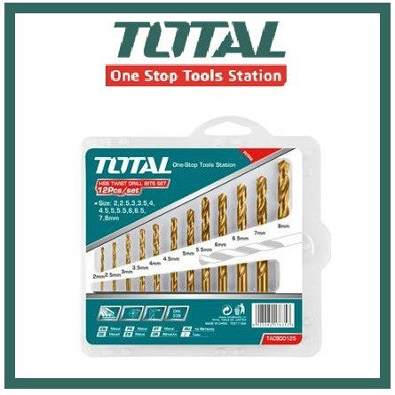 HSS twist drill bits set TACSD0125 | Company: Total | Origin: China