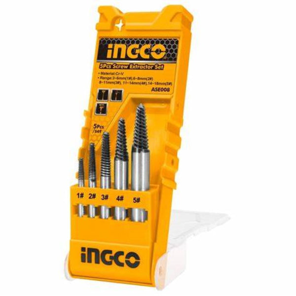 Screw extractor set ASE008 | Company: Ingco | Origin: China