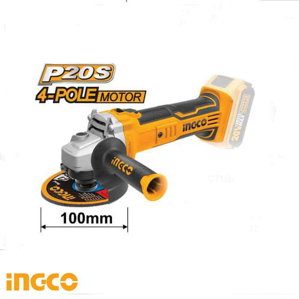 LITHIUM-ION ANGLE GRINDER 20V 4" CAGLI1001  | Company: Ingco | Origin: China