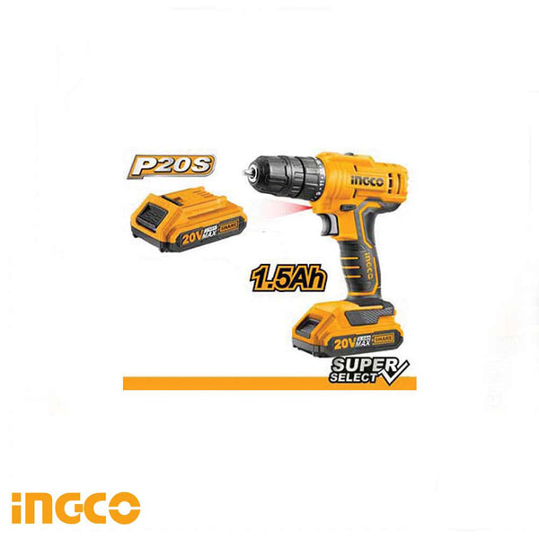 LITHIUM-ION CORDLESS DRILL 20V CDLI20011 |  Company: Ingco  |  Origin: China