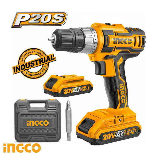 LITHIUM-ION CORDLESS DRILL 20V CDLI200215 |  Company: Ingco  |  Origin: China