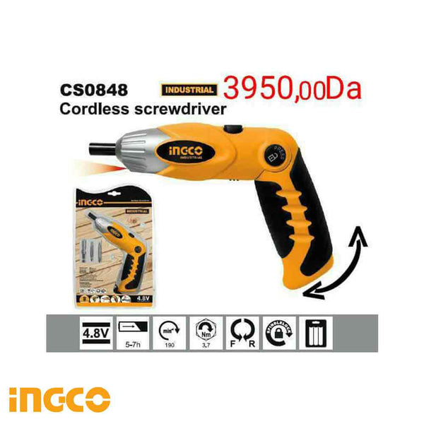 Cordless Screwdriver CS0848 | Company: Ingco | Origin: China