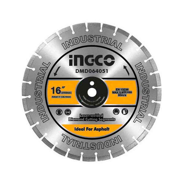 Diamond Disc for Asphalt Cutting Laser welded Rim DMD044052 | Company: Ingco | Origin: China