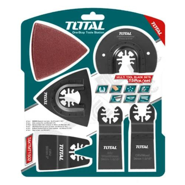 15Pcs Multi tool blade sets TAKTMT1502  |  Company: Total  |  Origin: China