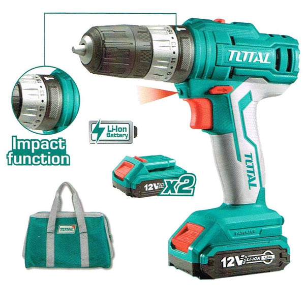 Lithium-Ion impact drill 12V TIDLI1222 | Company: Total | Origin: China