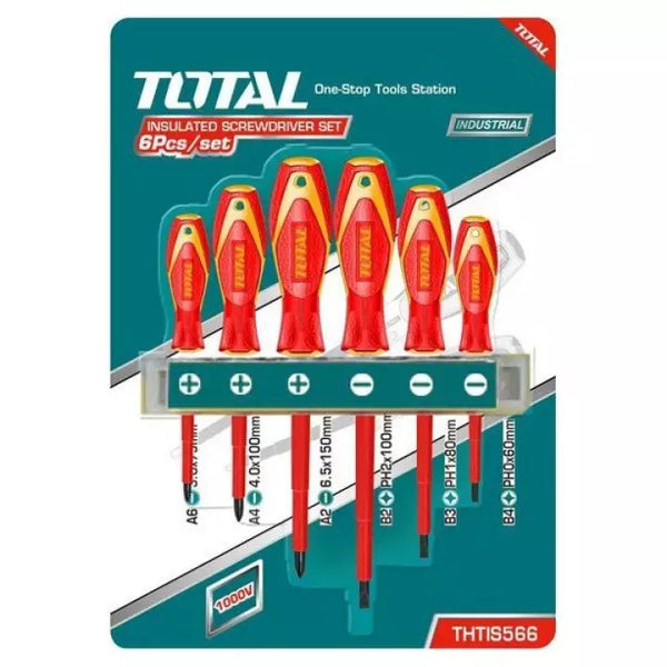 6 Pcs insulated screwdriver set THTIS566 |  Company: Total  |  Origin: China