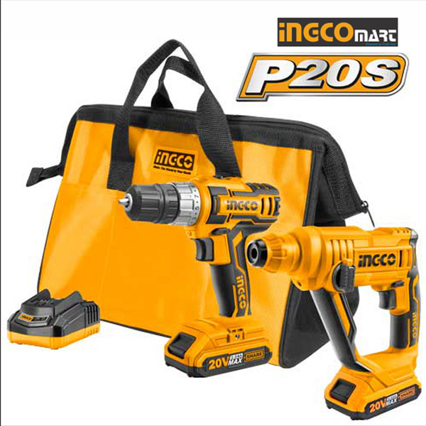 LITHIUM-ION 2PC COMBO KIT CKLI2008 | Company: Ingco | Origin: China