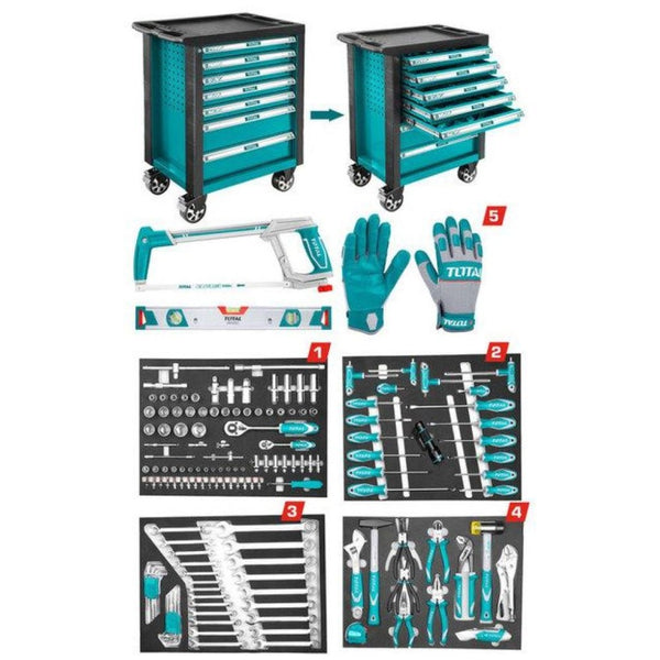 162Pcs TOOL CHEST SET THPTCS71621 |  Company: Total  |  Origin: China