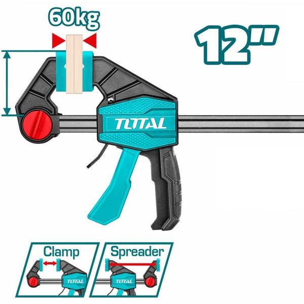 Quick bar clamps 12" THT1340602 | Company: Total | Origin: China